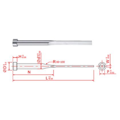 Custom-Square-Ejector-Pins