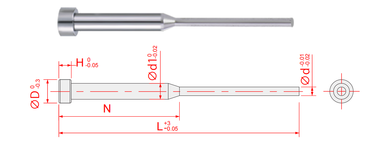 Standard Size of The Stepped Pins