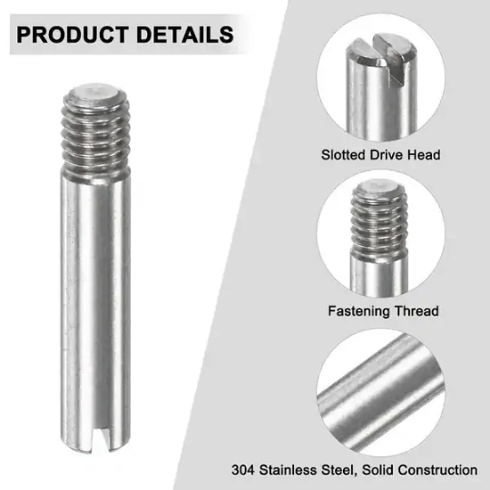 Threaded Dowel Pins Detail